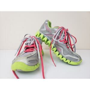 Reebok Zigtech women’s Shoes Size 7.5 Gray Lime Green Athletic Tennis Running